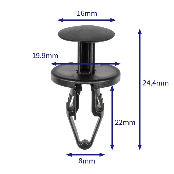 汽车卡扣紧固件(100个/包) 克莱斯勒:68003844AA;通用:通用:11589293;福特:W712196-S300