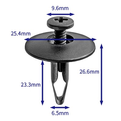 汽车卡扣紧固件(100个/包) 福特:N804837-S;