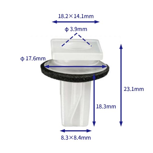 汽车卡扣紧固件(100个/包) 现代:86625-1E000