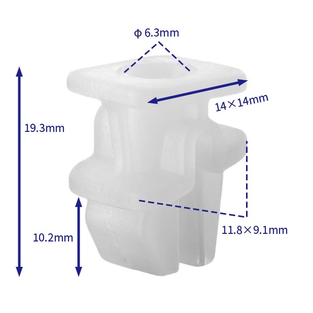 汽车卡扣紧固件(100个/包) 日产:01281-00431