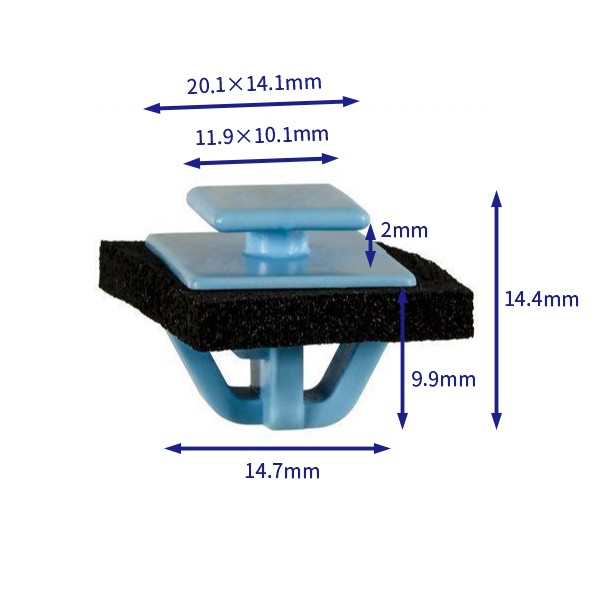汽车卡扣紧固件(100个/包) 现代:87756-1F000