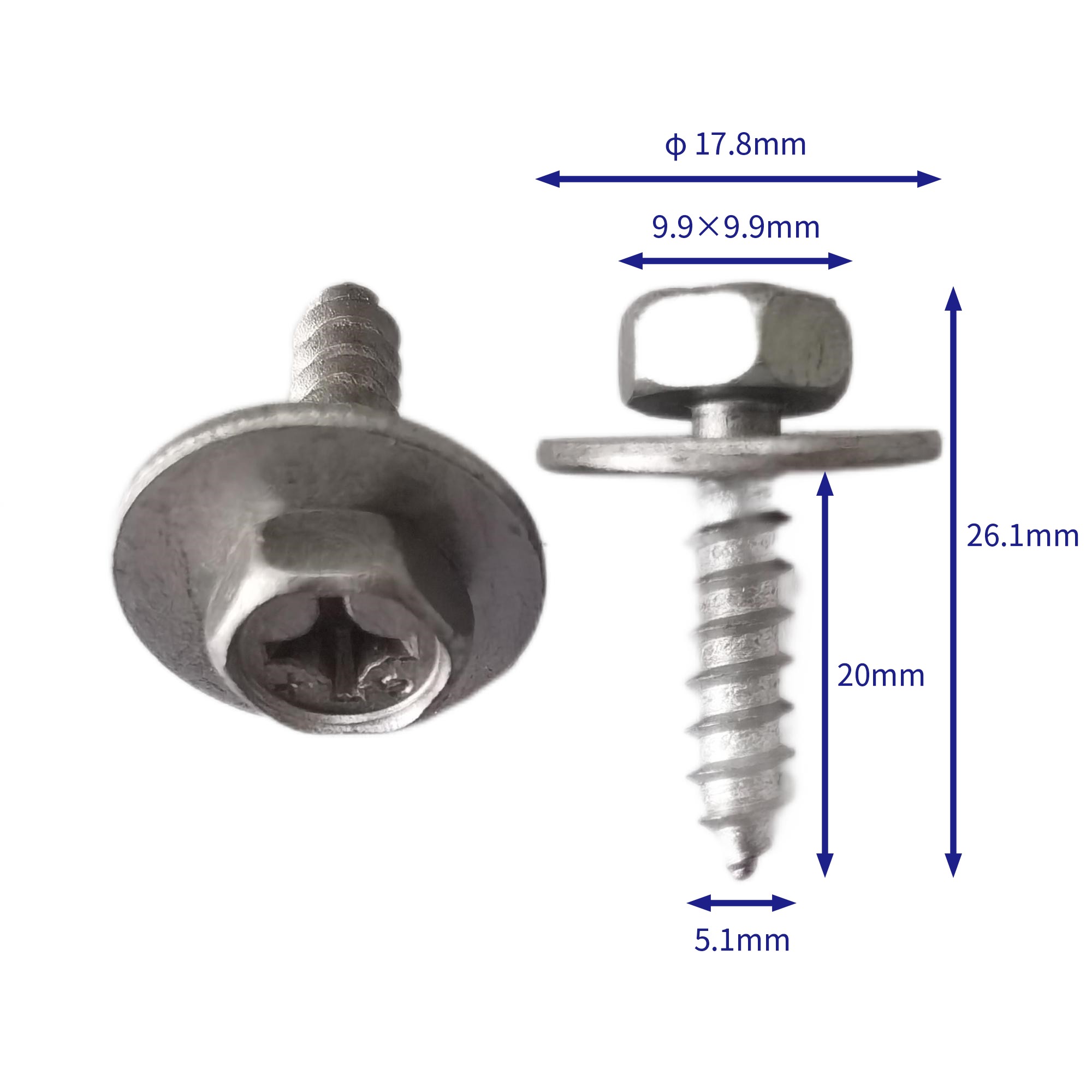 汽车卡扣紧固件(100个/包) 汽车卡扣紧固件