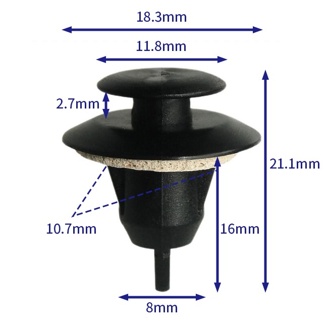 汽车卡扣紧固件(100个/包) 丰田:75493-60020;75868-60010