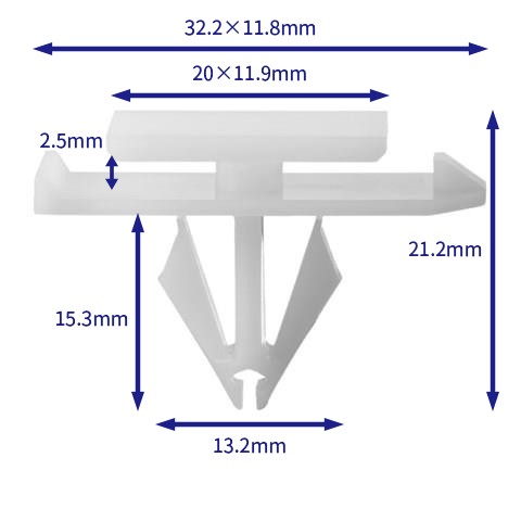汽车卡扣紧固件(100个/包) 通用:11562563
