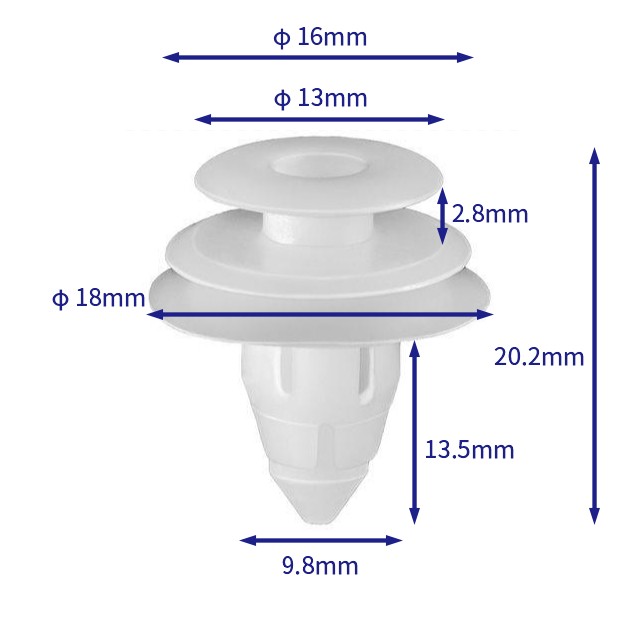 汽车卡扣紧固件(100个/包) 丰田:67771-06010;67771-32090;67771-33040;90467-10168;三菱:MR250049