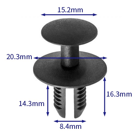 汽车卡扣紧固件(100个/包) 奔驰:A2019900292;A20199002929051;宝马:51471911992;51470146782;大众:4D0807300B;三菱:M820141;沃尔沃:30820141
