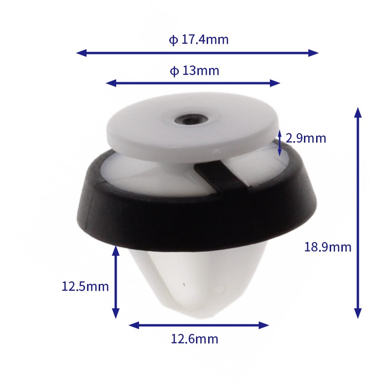 汽车卡扣紧固件(100个/包) 标致雪铁龙:6991Y8;9341PF;1612108380;雷诺:7703077469;菲亚特:9654280780;福特:W713489-S300;W715789-S300;欧宝:95508747;4401080;13317099;176073；51984545沃尔沃：999341 ；路虎：LR006101；C2D3465