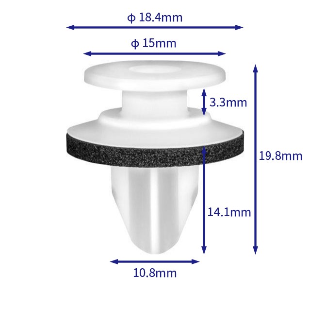汽车卡扣紧固件(100个/包) 马自达:KD5151W24
