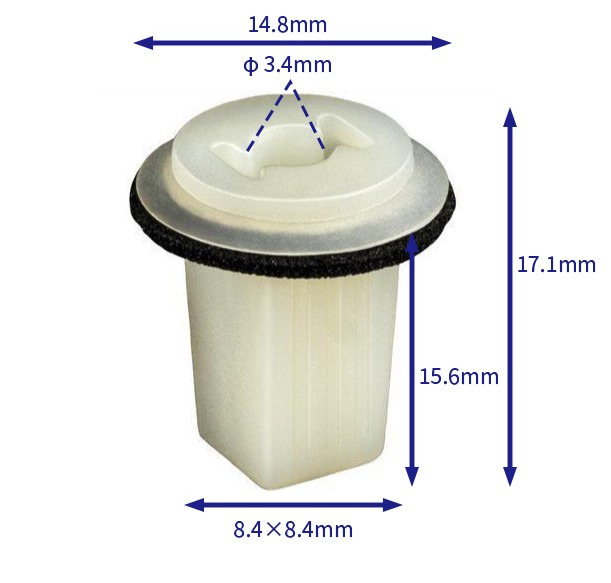 汽车卡扣紧固件(100个/包) 本田:90664-SB3-003