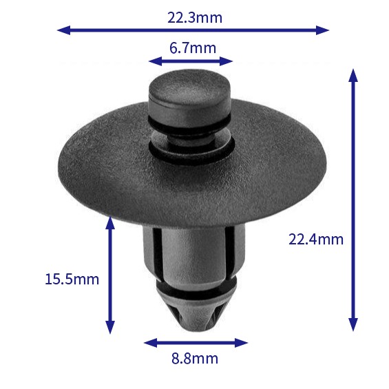 汽车卡扣紧固件(100个/包) 克莱斯勒:WX68DX9-AA