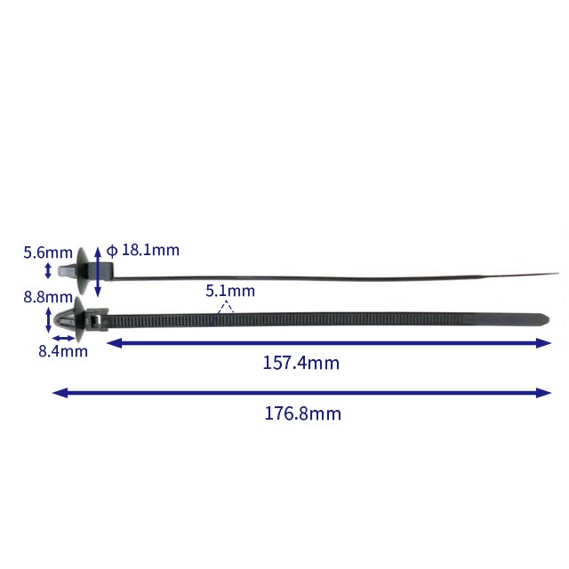 汽车卡扣紧固件(100个/包) 汽车卡扣紧固件