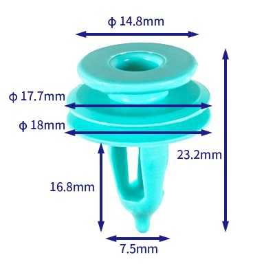 汽车卡扣紧固件(100个/包) 克莱斯勒:6503204