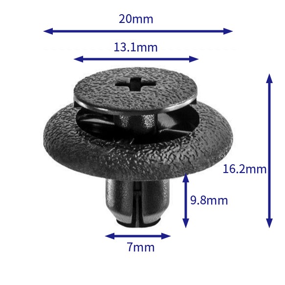 汽车卡扣紧固件(100个/包) 丰田:90467-07168-C1
