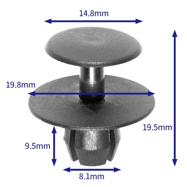 汽车卡扣紧固件(100个/包) 奔驰:A1239900292;宝马：61131378641