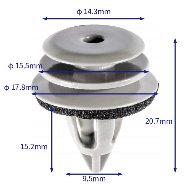 汽车卡扣紧固件(100个/包) 宝马:51418224781