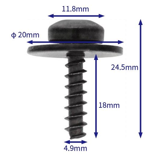 汽车卡扣紧固件(100个/包) 福特:W702413-S450B