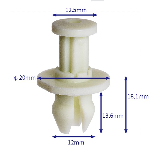 自動車バックル留め具 (100個/バッグ) クライスラー: 68053681aa