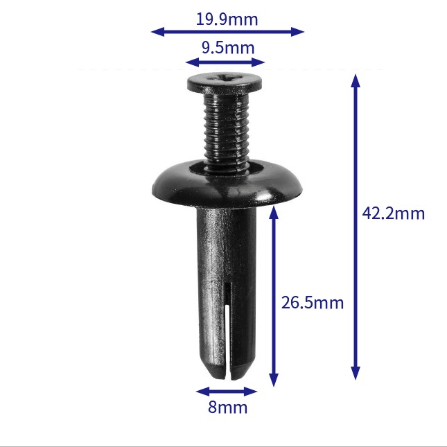 自動車バックル留め具 (100個/バッグ) 三菱: mr138807
