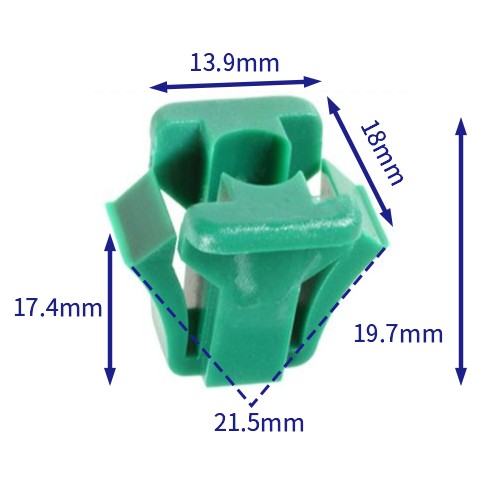 自動車バックル留め具 (100個/バッグ) 共通: 365270