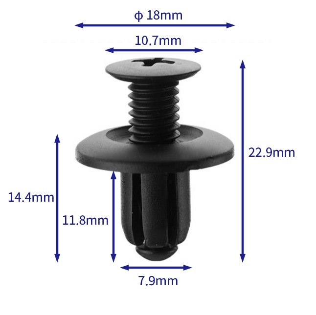 自動車バックル留め具 (100個/バッグ) 現代: 8659334500
