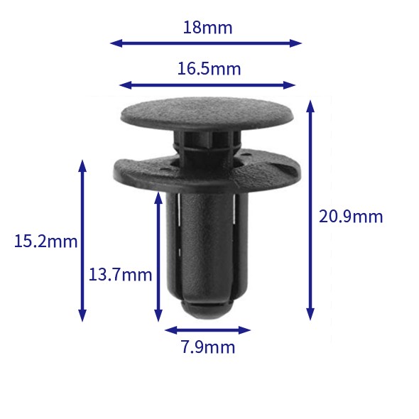 汽车卡扣紧固件(100个/包) 现代:86590-1W000