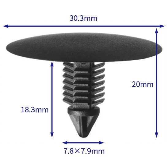 汽车卡扣紧固件(100个/包) 雷诺:7703077090;路虎：AP3476P