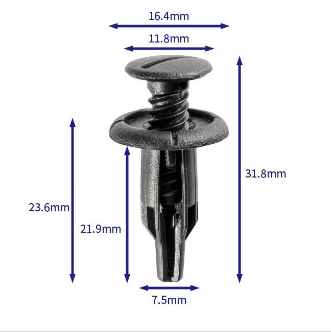 汽车卡扣紧固件(100个/包) 本田:91561-S84-A21ZB