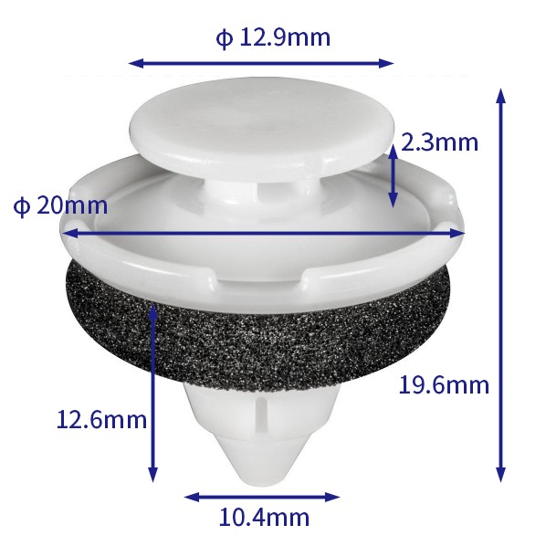 汽车卡扣紧固件(100个/包) 本田:91512SJK003