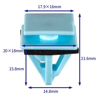 汽车卡扣紧固件(100个/包) 现代:87758-3L000