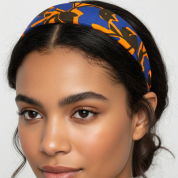 橙蓝撞色发箍