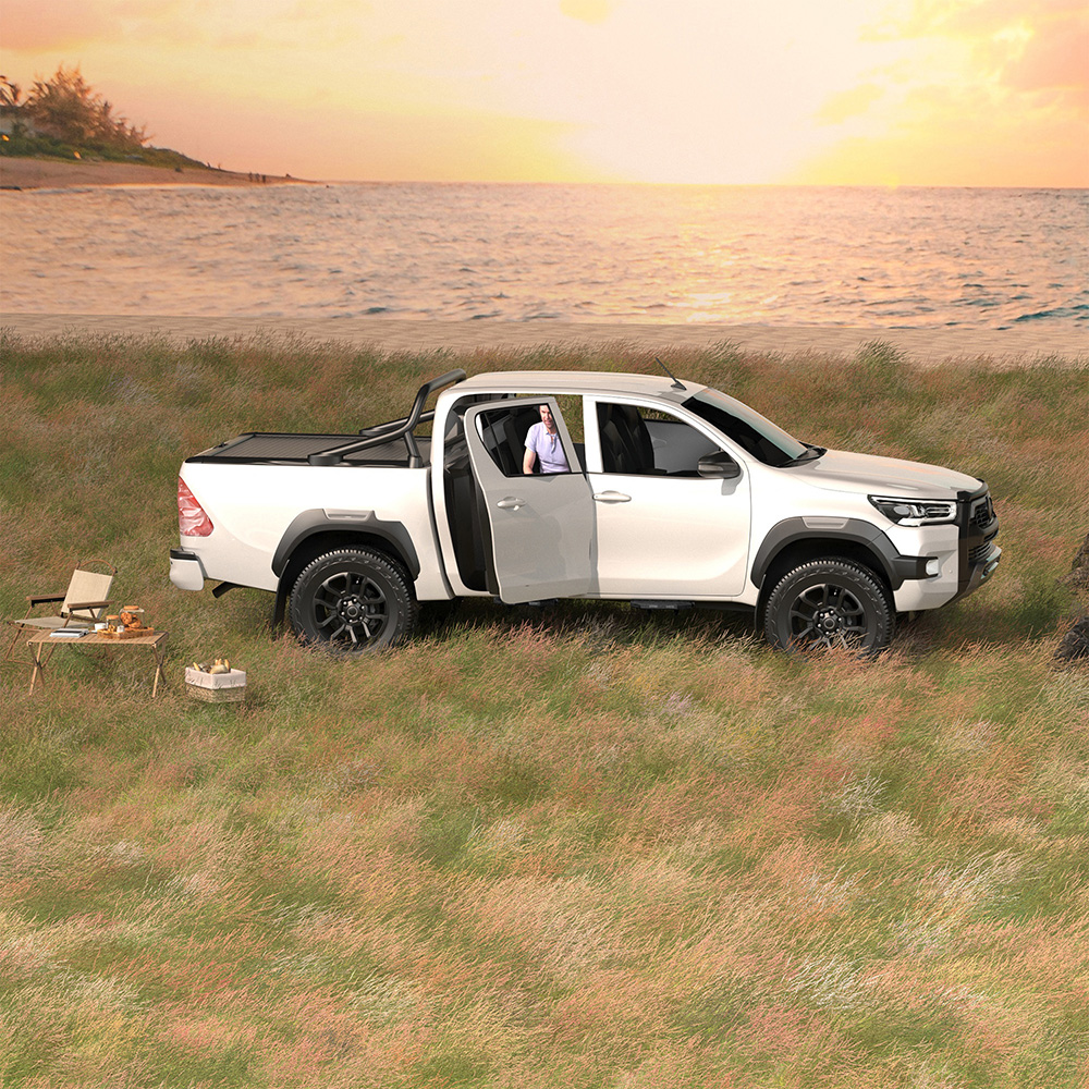 适用于 2024 2025 款丰田 Tacoma 双排座/四门座侧踏板的 4 件套 